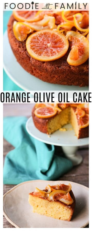 Orange Olive Oil Cake with Candied Oranges is light, has a fine crumb, is perfectly moist but not sopping, is beautifully fragrant of oranges, has just a hint of warm cardamom, and is festooned with thin slices of orange lovingly candied in honey and cardamom syrup.