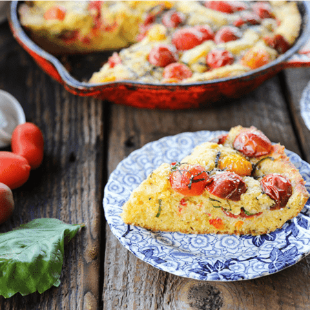 Not all cakes need to be sweet! This Savoury Parmesan Basil Tomato Cake is delicious and wonderfully memorable. You'll crave this all summer long!