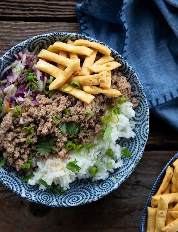 Pork Egg Roll In A Bowl