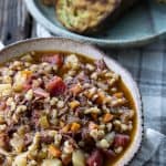 Slow Cooker Beef Barley Soup is hearty and comforting, easy to make, and incredibly delicious! It's absolutely bursting with tender beef, good-for-you vegetables, and flavourful, plump barley.