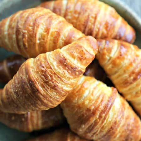 How to Make Croissants: turn your kitchen into a bakery and make perfectly flaky, deep brown, many layered croissants perfect for breakfast, snack, or sandwiches.