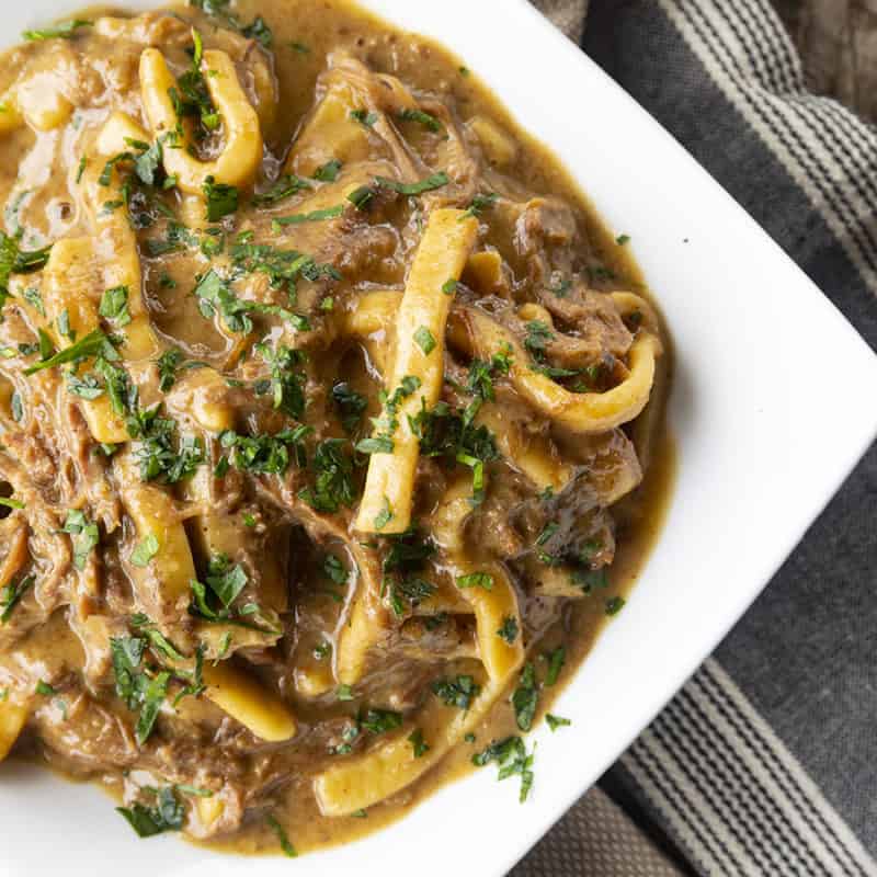 Crock Pot Beef and Noodles Foodie With Family