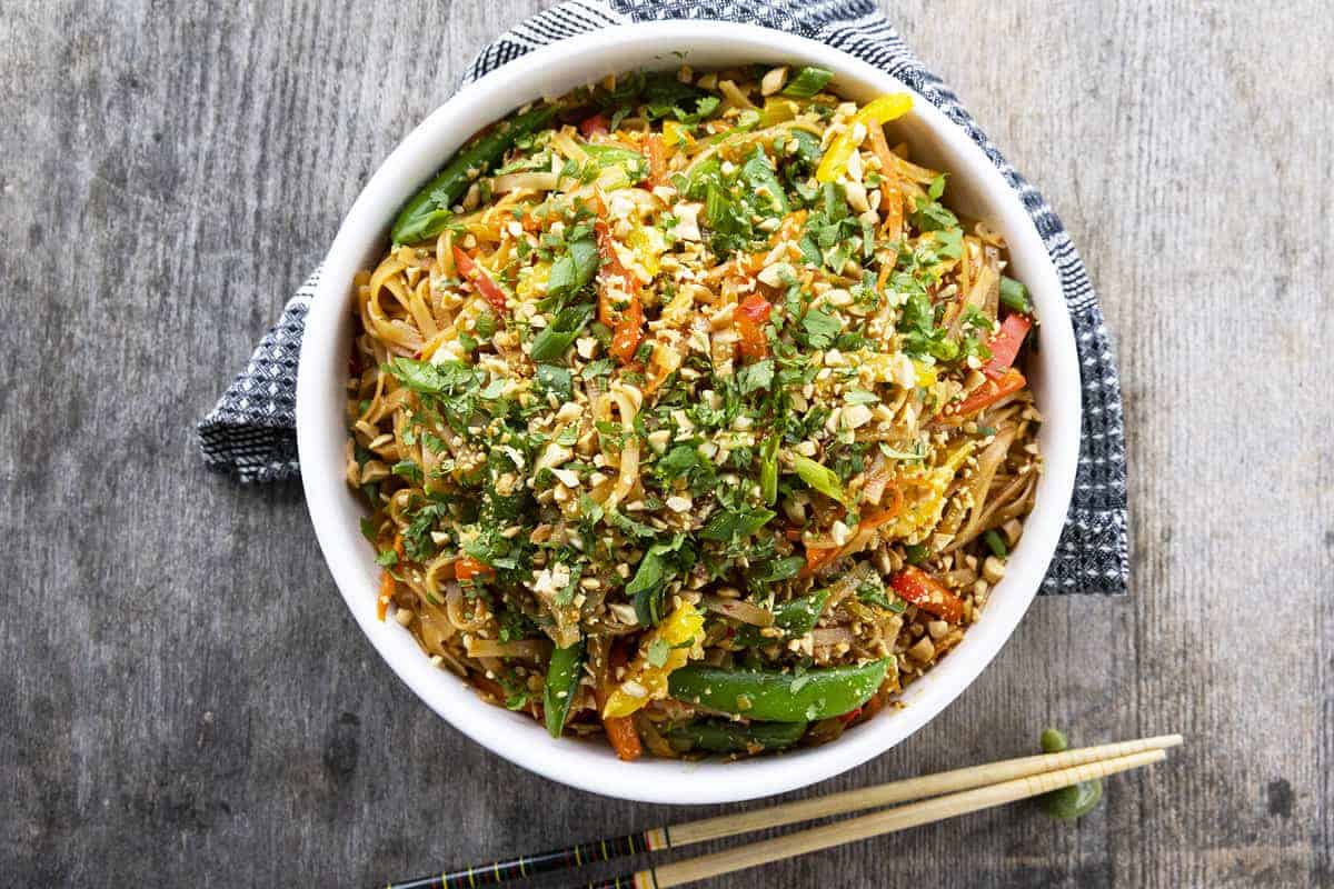 Rice Noodle Stir Fry - Foodie With Family