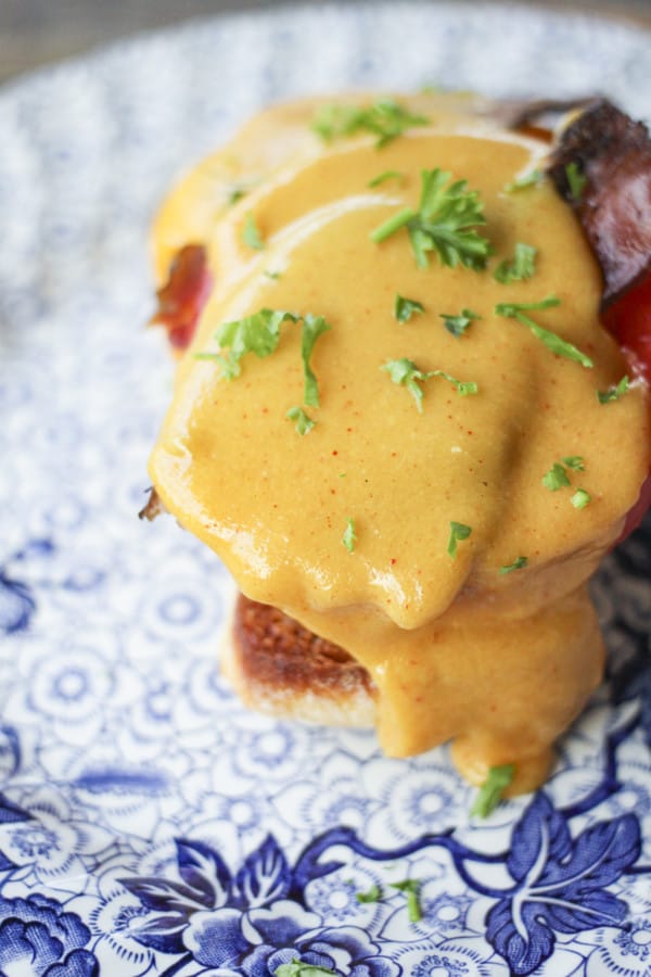 ied sweet onions and toast. This is one incredible vegetarian main dish, but it is next level incredible if you sneak a couple of slices of crisp bacon under the cheese sauce!