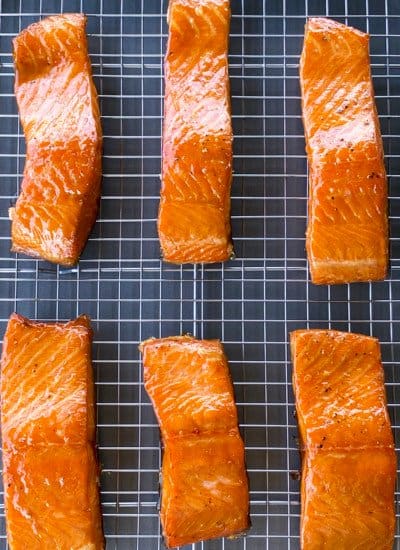 This easy step by step guide to smoked salmon recipe will show you just how to smoke salmon at home using fish you bought at grocery stores or caught yourself. Not only is the recipe "beginner-level-easy", but it's also the truly best smoked salmon recipe I've ever eaten.