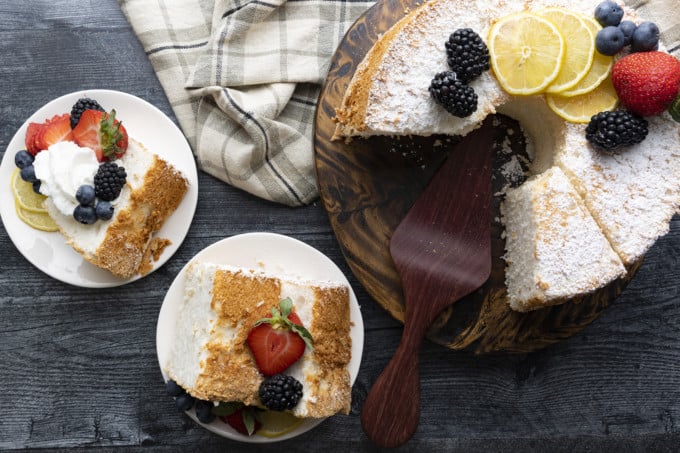 Homemade Angel Food Cake is ethereal perfection, and thankfully it is easy to make with just a few handy tips and tricks!