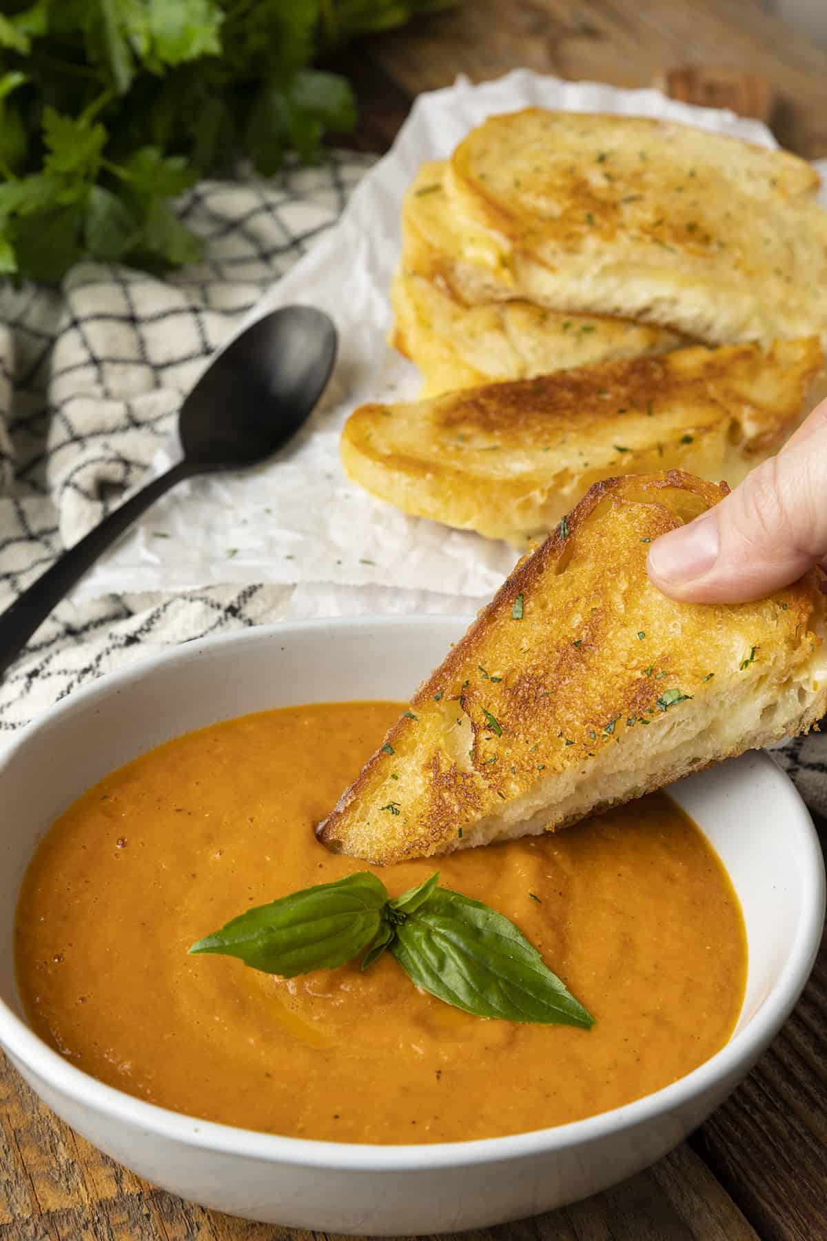 Creamy Tomato Basil Soup Foodie With Family