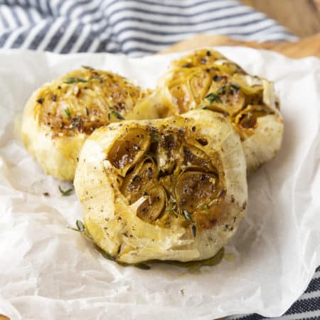 This simple “How to Roast Garlic in the Oven” will set your favourite garlic lover up for everything between a tiny and giant quantity of luscious, buttery cloves of meltingly soft garlic. Make enough to use tonight or enough to stash in the freezer for fast dinner fixes all year long!