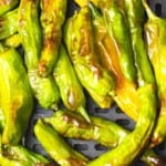 If you're looking for a great snack or the perfect appetizer, look no further than Shishito Peppers Air Fryer style. This super easy recipe for a tasty snack is made from simple ingredients and takes only 3 to 5 minutes of air frying.