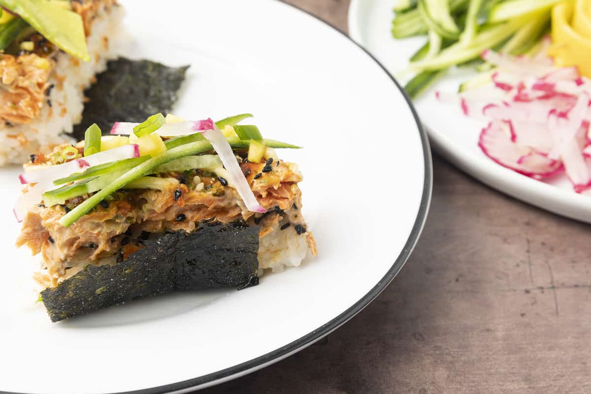 Baked Salmon Sushi - Foodie With Family