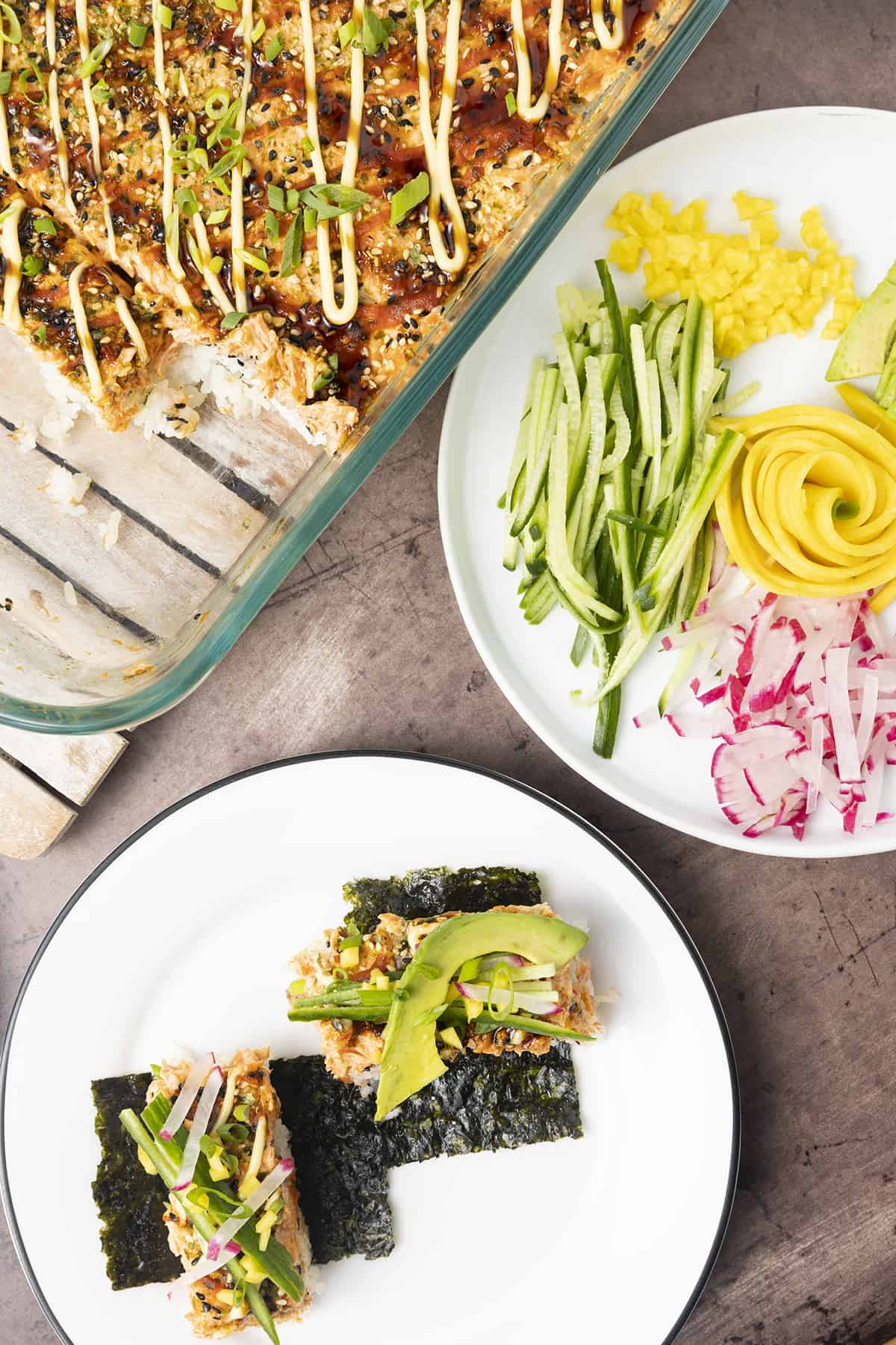Baked Salmon Sushi - Foodie With Family