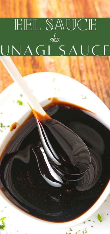 Classic Japanese Unagi Sauce is a glossy, lusciously thick and flavourful multi-purpose condiment made of just soy sauce, mirin, and sugar. These three simple ingredients are simmered together until shiny and sticky.