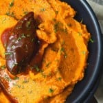 These mashed savoury, spicy sweet potatoes will bring excitement to any meal. Serve it with roast pork, chicken, on tacos or rice bowls!