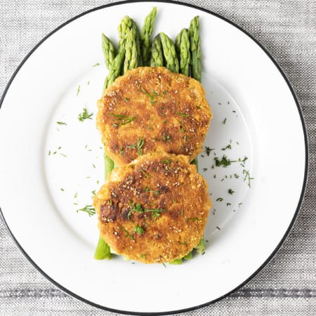 Made of simple ingredients from the pantry, our Old-Fashioned Salmon Patties recipe yields sizzling, golden brown salmon cakes that are crunchy on the outside and tender on the inside. This is one of the ultimate pantry staple recipes, using canned salmon, mayonnaise, cracker or bread crumbs, egg, and seasoning. Simple salmon patties (a.k.a. Salmon cakes or salmon croquettes) like these are ubiquitous in southern households for a reason. This classic recipe is tremendously budget friendly, unbelievably easy to make, and pleasing to even picky eaters!