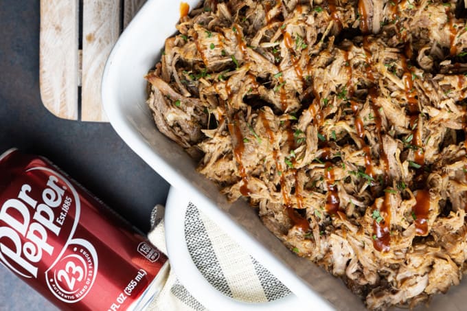 Let your slow-cooker do the heavy lifting for dinner with succulent, juicy, versatile Crock pot Dr. Pepper pulled pork. Fewer than 10 minutes of hands-on time yields enough irresistible pulled pork for more than one meal!