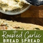 There are very few meals that are not immeasurably improved by a crusty garlic bread spread lavishly with melted butter, studded with roasted garlic, and carpeted with abundant fresh herbs. Time is often short, though, so keep a batch of this heavenly, fragrant garlic spread for bread on hand to make short work of big flavour.