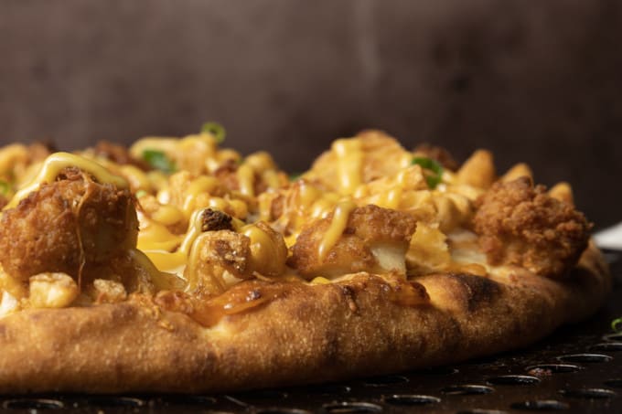 Chick Fil A Pizza is the glorious combination of two of the world’s great comfort foods: pizza and fried chicken. Inspired by the delicious fried chicken, waffle fries, and sauce at Chick Fil A, this special pizza is for all you fried chicken lovers out there. You may think you don't need a new recipe for pizza, but I promise you this easy one is worth branching out!