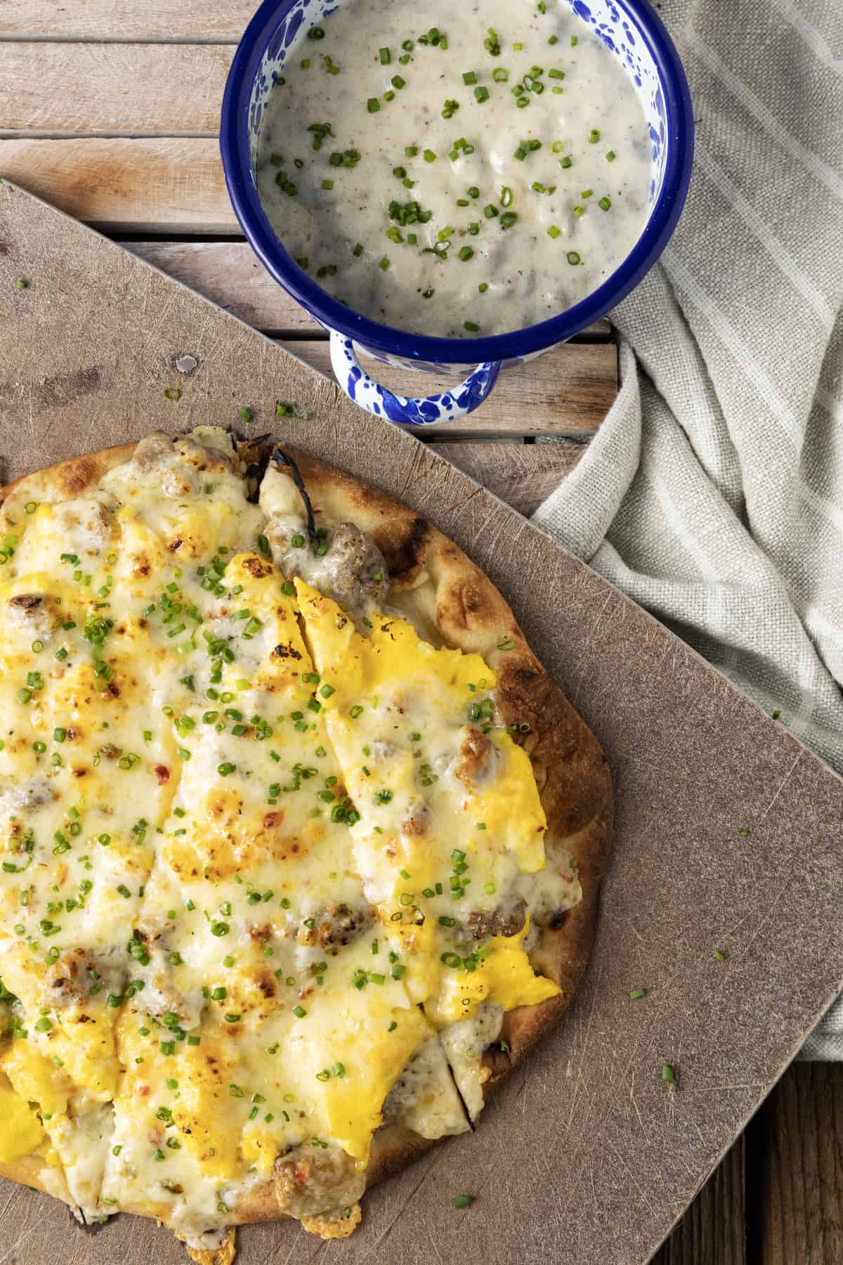 Sausage Gravy Breakfast Pizza Foodie With Family