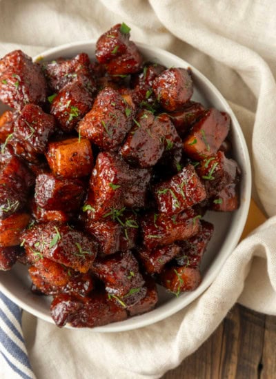 Easy pork belly bites