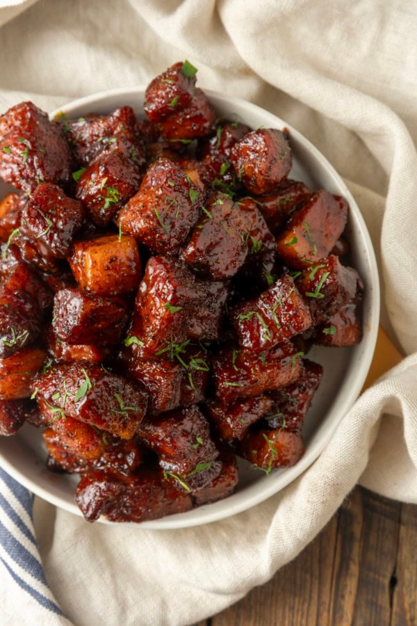 Easy pork belly bites
