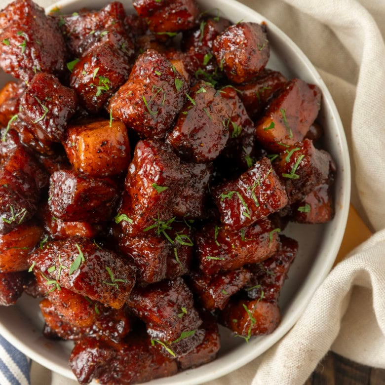 Easy pork belly bites