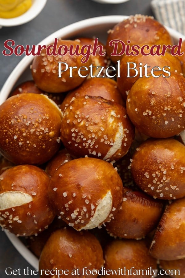 Sourdough pretzel bites recipe.