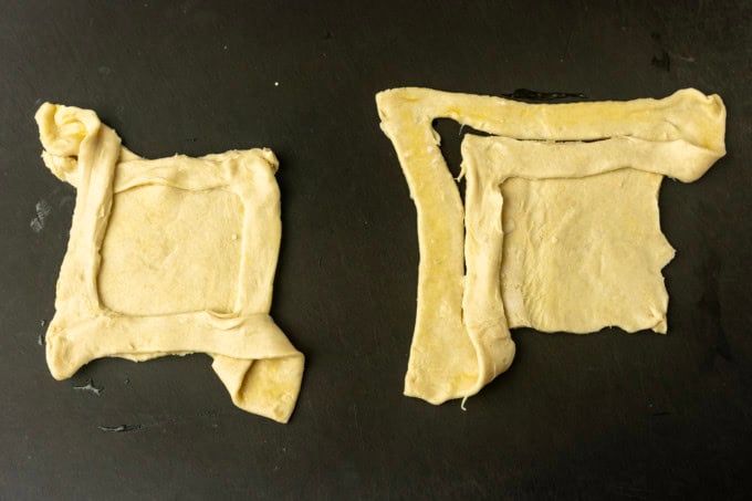 puff pastry cut and fold
