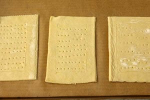 how to cut and dock puff pastry for cream cheese puff pastry