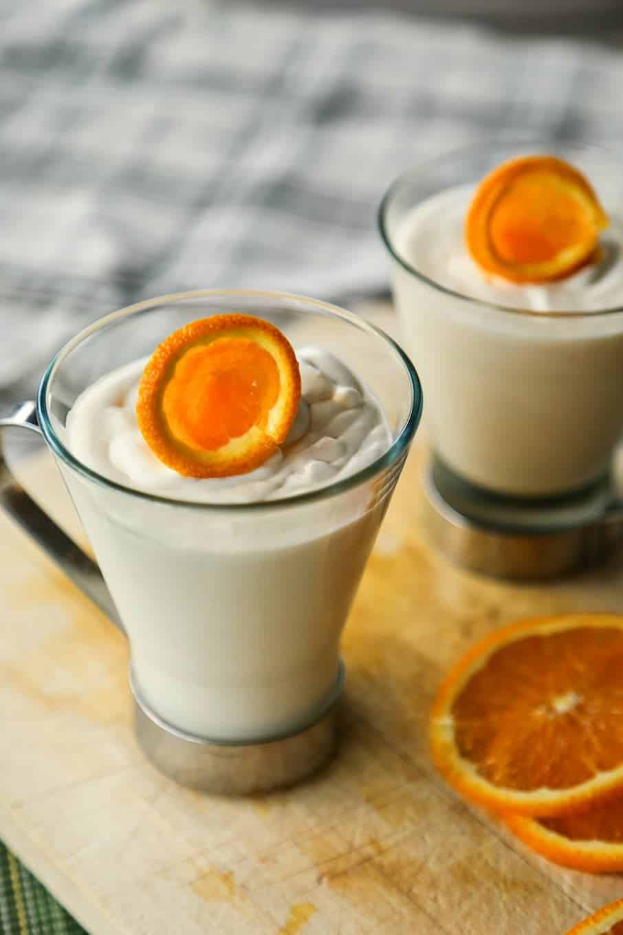 Orange mousse shop