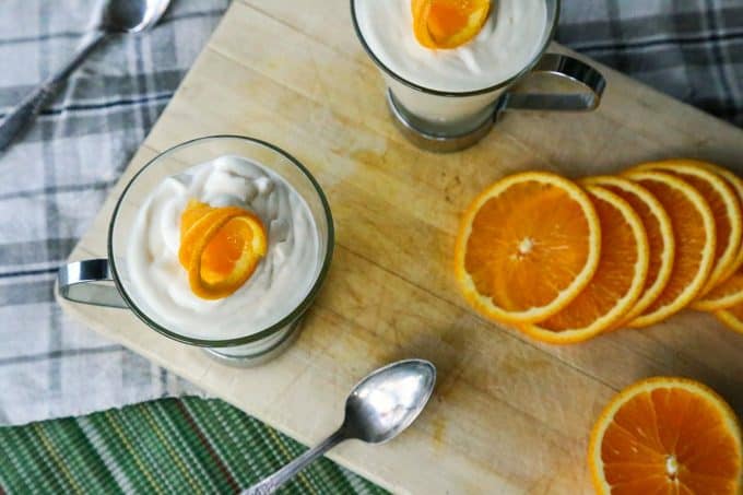 Creamy Orange Mousse from foodiewithfamily.com #sponsored