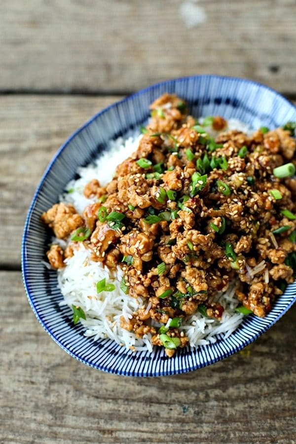 Cheater Sesame Chicken is everything you love about takeout Chinese sesame chicken but is made in your own kitchen with no deep frying. Bonus: It's better for you and faster than Chinese takeout!