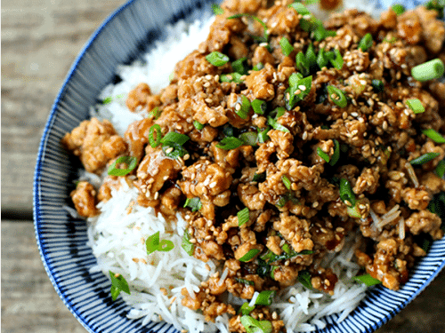 Spicy Chinese Ground Chicken Harvest Stir Fry Recipe 