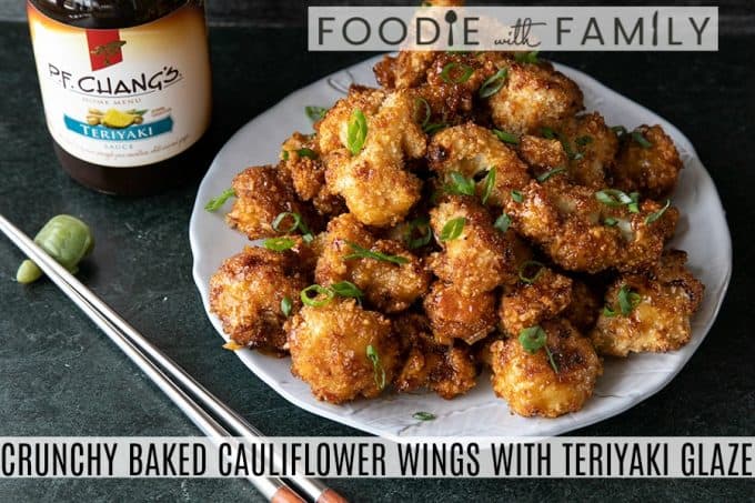 These incredible and incredibly simple, crunchy, baked Cauliflower Wings are sublimely sticky courtesy of the flavourful ginger and garlic teriyaki glaze.