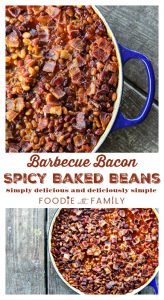 Barbecue Bacon Spicy Baked Beans - Foodie With Family