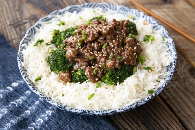 Cheater Sesame Beef is everything you love about takeout Chinese sesame beef -garlicky sauce with crispy beef-but is made in your own kitchen with no deep frying. Bonus: It's better for you and faster than Chinese takeout!