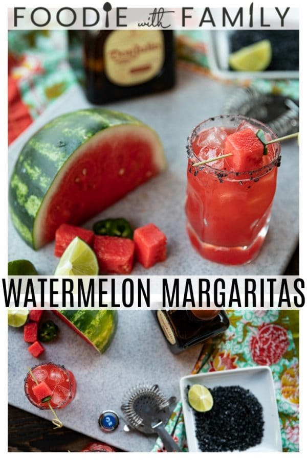 Pretty pink Watermelon Margaritas are refreshing, thirst quenching, lightly sweet cocktails for any time you need to cool down and chill out.