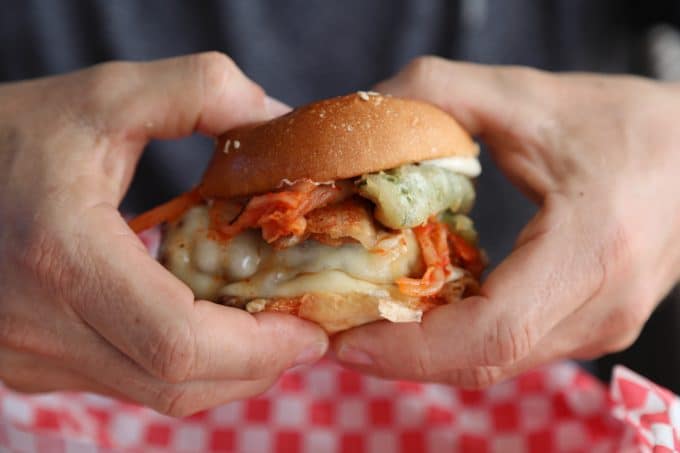 The award-winning Ernesto Uchimura Burger on Princess Cruises.