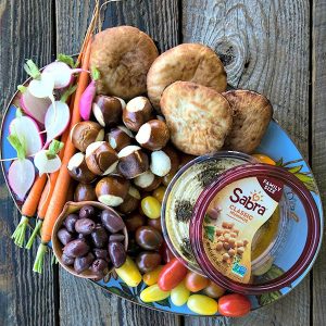 Make the ultimate Hummus After School Snack Board using the 3, 2, 1 Rule.