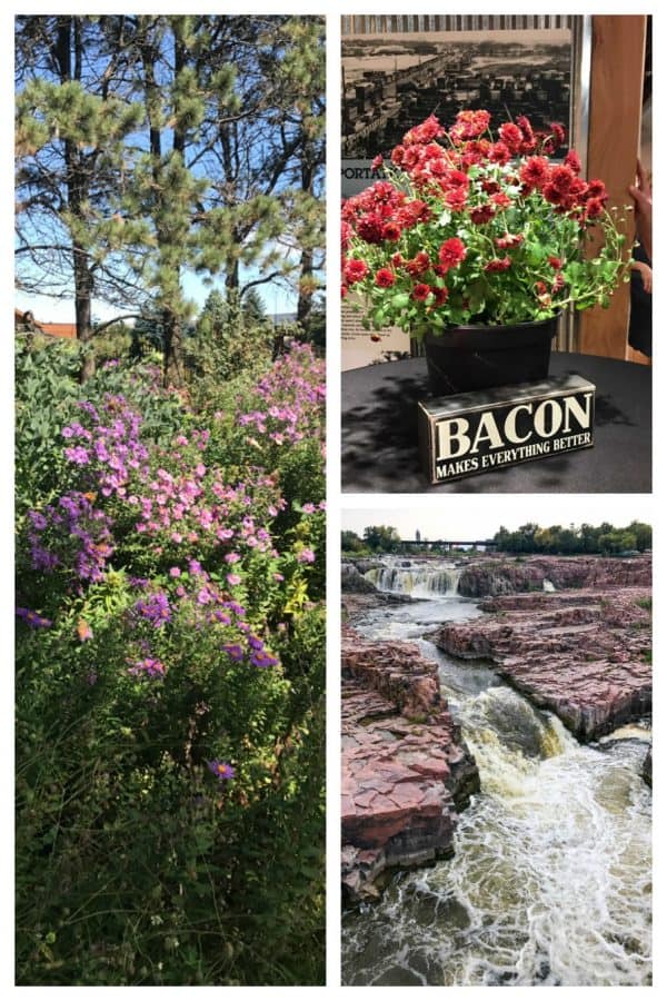 Sioux Falls, South Dakota and the waterfront.