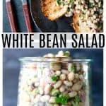 Full of fresh herb flavors, White Bean Salad comes together in a breeze. Made with canned or home cooked white beans, abundant fresh herbs, and a simple vinaigrette dressing, this salad is delicious as a light lunch on its own or as a side dish with all your favorite entrees. 